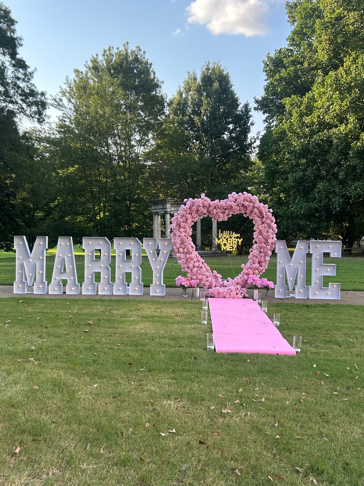 Proposal/ Engagement w/Marry Me LETTERS