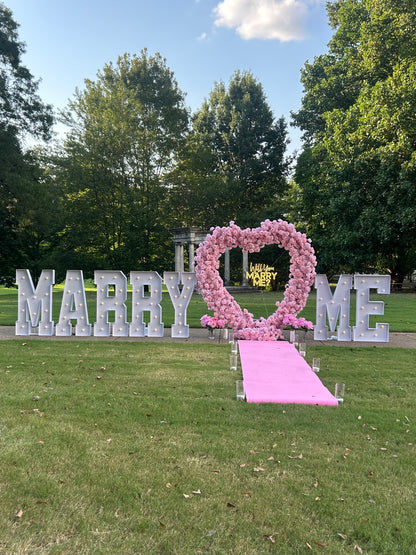 Proposal/ Engagement w/Marry Me LETTERS