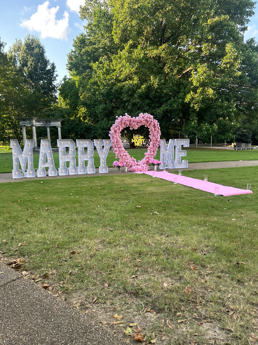 Proposal/ Engagement w/Marry Me LETTERS