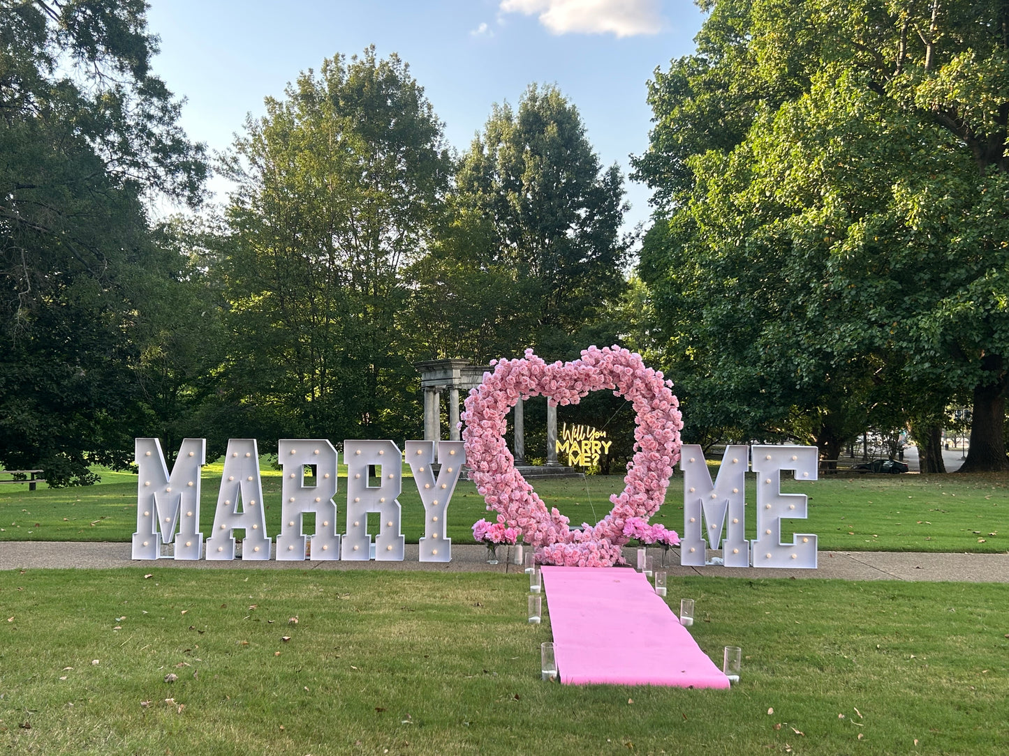 Proposal/ Engagement w/Marry Me LETTERS