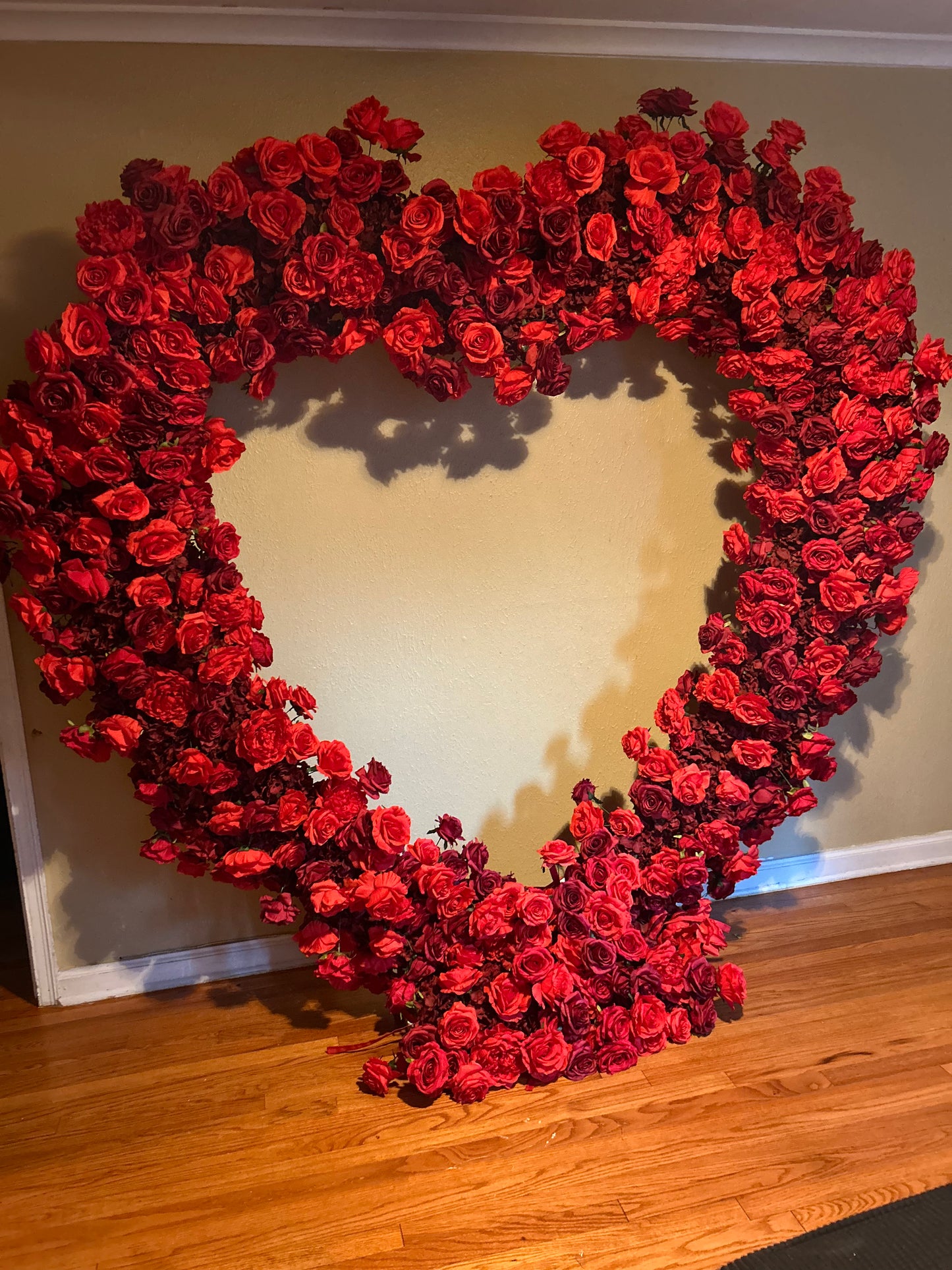 7 Ft Floral Covered Heart Rental